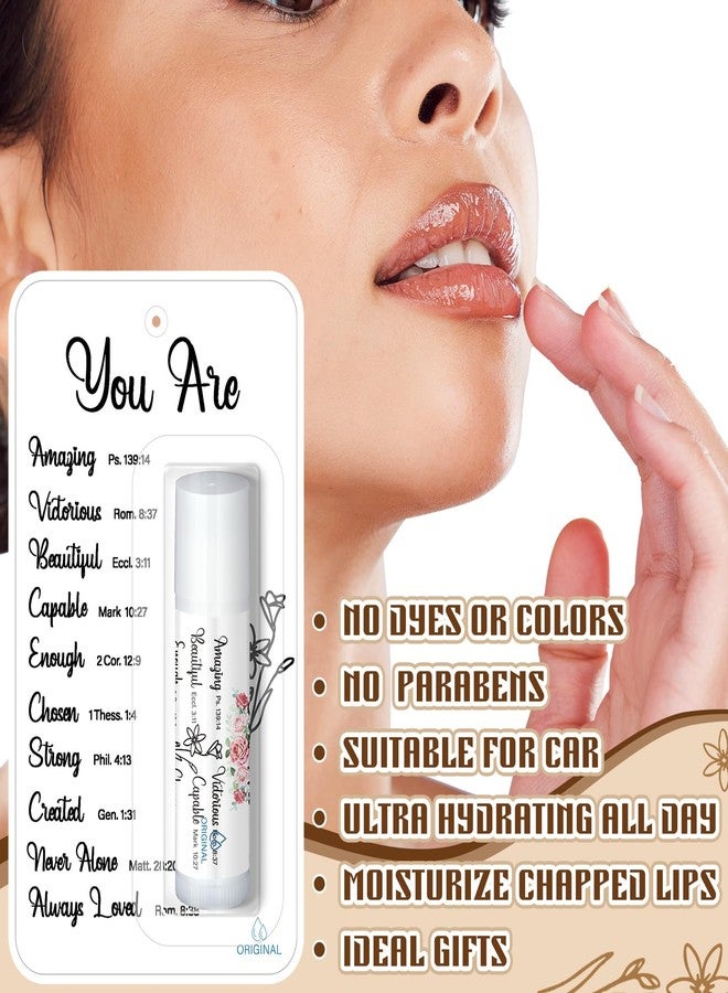 Sacubee 50 Pack Christian Gifts Bulk for Women Men Religious Lip Balms Bulk Church Party Favors Christmas Party Gifts Stocking Stuffers Bible Verse Study Supplies for Employee Staff Coworker - Image 2