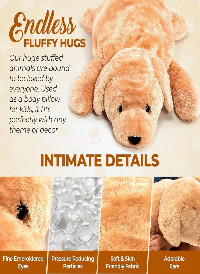 ToYBULK Large Stuffed Dog Hugging Toy-Giant Sleeping Plush Body Pillow for Kids, Adults-Ideal for Bedroom Bed, Valentine?s Day Gift- 35 by 15 Inches Big - Image 4