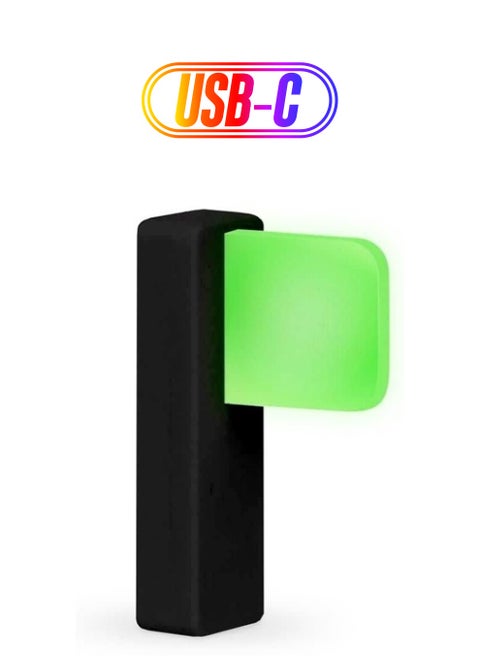 Luxafor Flag LED USB Busy Light Indicator – Black Luxafor Flag LED Availability Indicator That Eliminates Workspace Distractions and Boosts Productivity (59 inch Cable (USB))