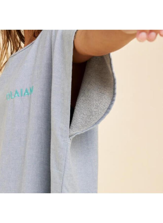 OLAIAN Adult Surf Poncho - 100 mottled grey - Image 3