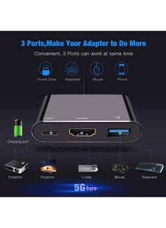 Generic Portable Type-C to HDMI Video Converter Adapter – Mini Charging Dock Replacement with USB 3.0 for Nintendo Switch  - Image 3