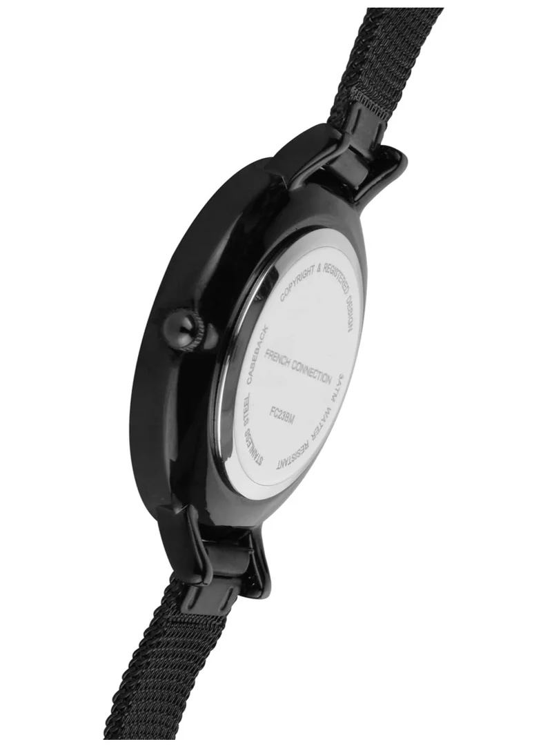 French Connection French Connection Analog Black Dial Women's Metal Watch