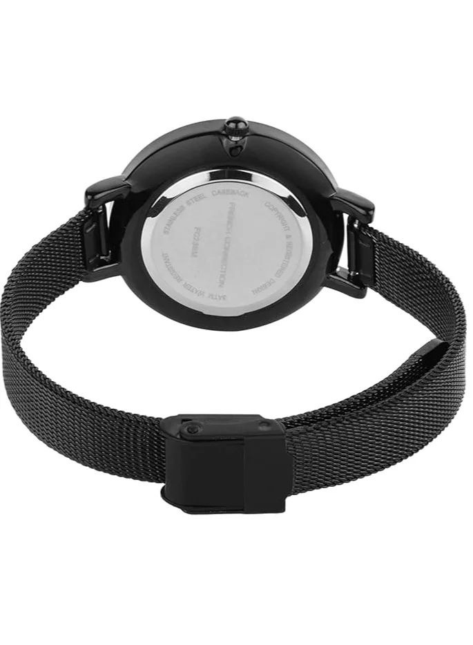 French Connection French Connection Analog Black Dial Women's Metal Watch