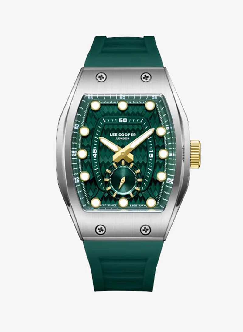 Lee Cooper Men's Silicone Analog Watch LC08264.375 - 42x54,4 mm