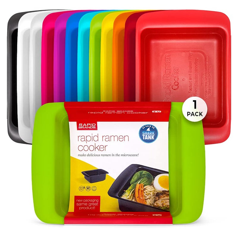 Rapid Brands Rapid Ramen Cooker | Microwavable Cookware for Instant Ramen | BPA Free and Dishwasher Safe | Perfect for Dorm  Small Kitchen or Office | Green - Image 1