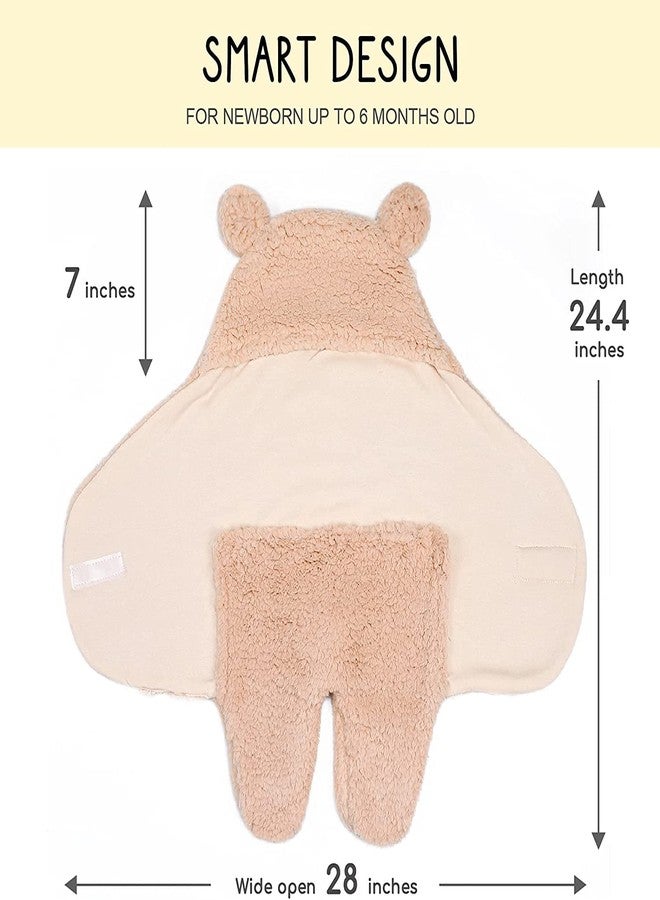 First Kick مجموعة بطانيات الأطفال حديثي الولادة من فيرست كيك، عبوة من بطانيات قابلة للارتداء، مصنوعة من الصوف والبوليستر المتين، مناسبة للأطفال الرضع من الجنسين، باللون الأبيض. - Image 4