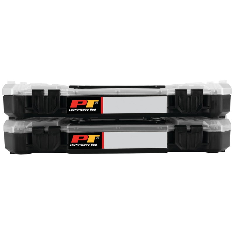 Performance Tool W5266 Stackable Storage Bins with Removable Dividers and Secure Latches for Hardware Organization and Portability - Image 3