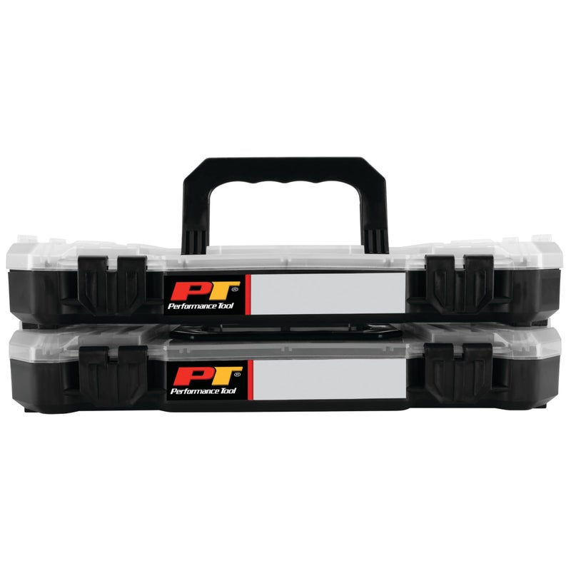 Performance Tool W5266 Stackable Storage Bins with Removable Dividers and Secure Latches for Hardware Organization and Portability - Image 4