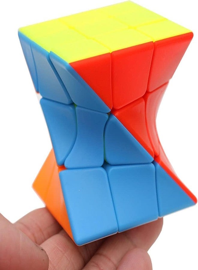Qwick Click Speed Cube Set Windmill Stickerless Magic Cube Combo Pack of 3 | Mastermorphix Twist Puzzle Cubes | Frosted Surface Smooth Rotation Brain Teaser Toy for Kids & Adults - Image 2