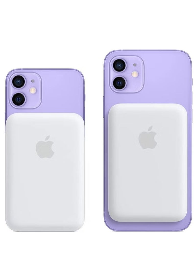 ELTRAZONE MagSafe Wireless Power Bank for iPhone 16 Pro Max – 10,000mAh Portable Charger (White) - Image 2