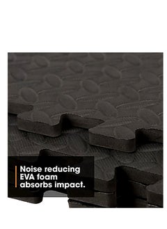 Sky Land Puzzle Exercise Mat | Interlocking EVA Foam Gym Flooring Mat for Home Gym & Fitness Equipment | Durable Non-Slip Foam Mat Pack of 16 | 12"x12"x1/2" Protective Floor Mat – EM-9360  - Image 5