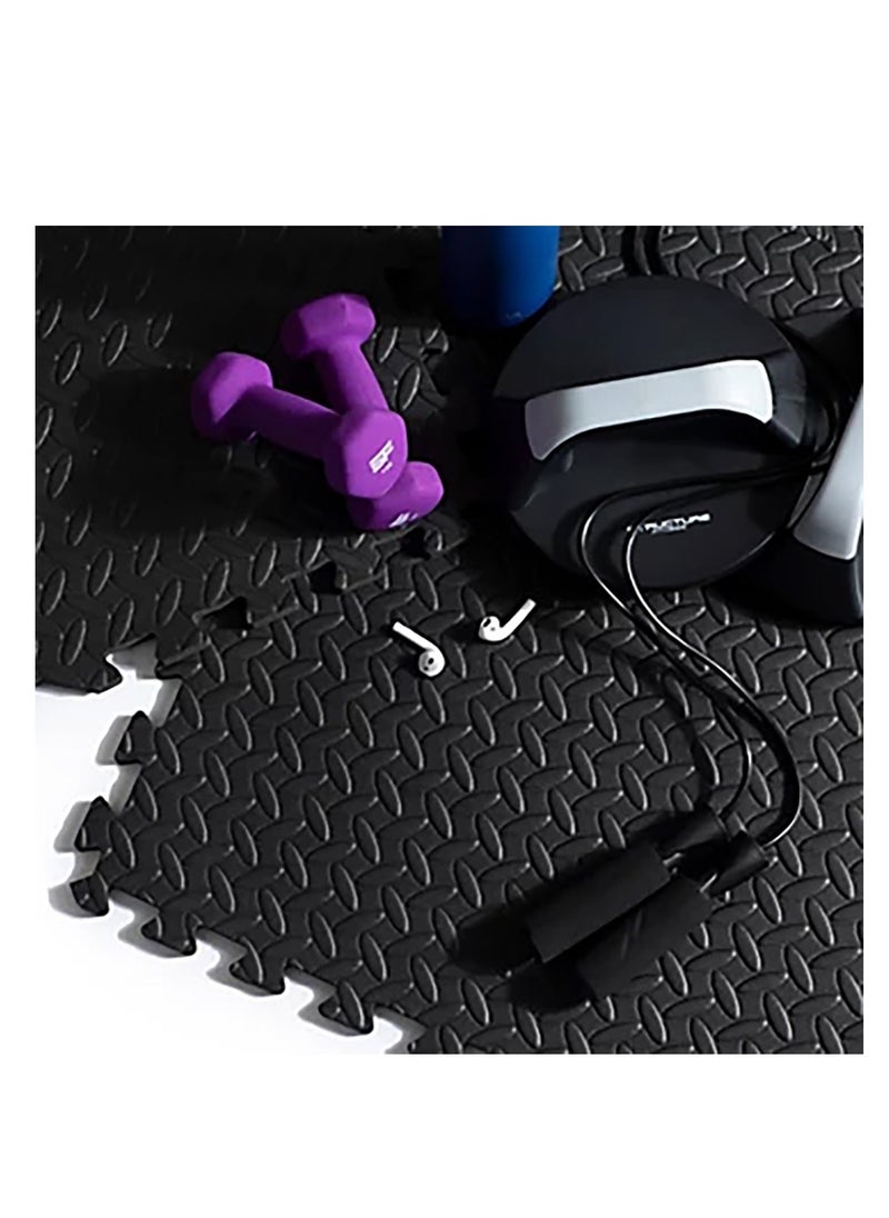 Sky Land - Puzzle Exercise Mat | Interlocking EVA Foam Gym Flooring Mat for Home Gym & Fitness Equipment | Durable Non-Slip Foam Mat Pack of 16 | 12"x12"x1/2" Protective Floor Mat – EM-9360 - Image 1