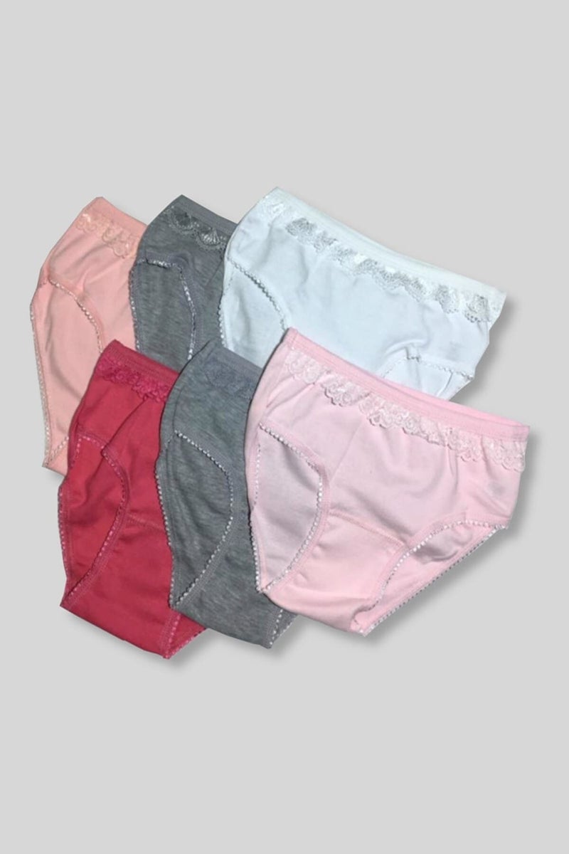 Tutku 6 Pieces Multicolored Lacy Pinar Bato Panties 