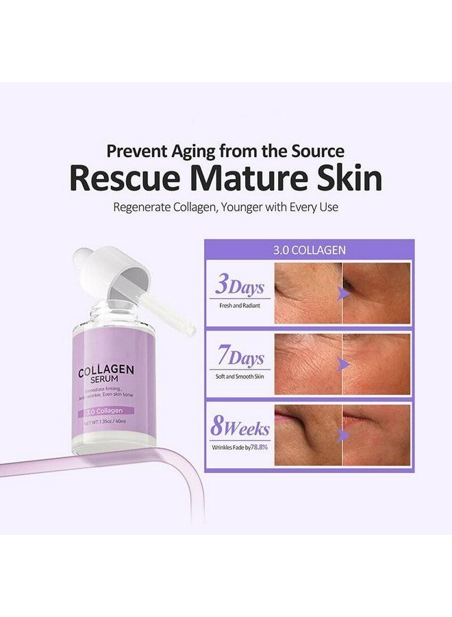 Grospe Collagen Serum For Face, Collagen Face Serum For Skin Tightening Helps Lift, Plump, & Firm Sagging Skin, Serums For Skin Care, Anti Wrinkle 1.35 Fl Oz - Image 2