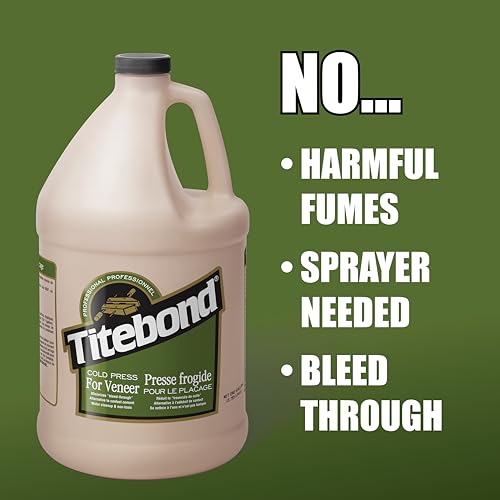 Titebond Cold Press Veneer Glue, Bonds Veneers to Flat Surfaces, Excellent Strength, Translucent Glue Line, Prevents Bleed Through, 32 oz. 5175 - Image 3