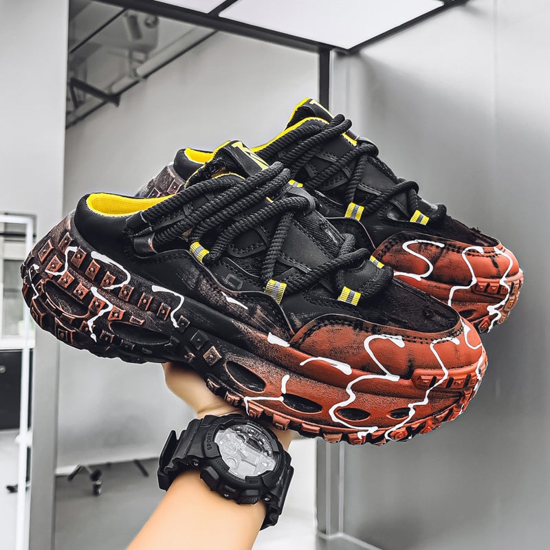 Baotou Half-Cup Dad Shoes Men'S Outer Slippers Personalized Youth Men'S Shoes Thick-Soled Heightening Casual Shoes - Image 4