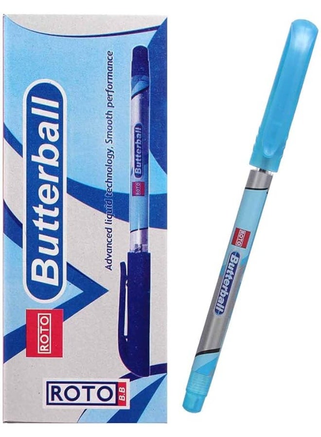roto 2 packs of butterball ballpoint , 0.7 mm Black & blue ech of 12 p - Image 3