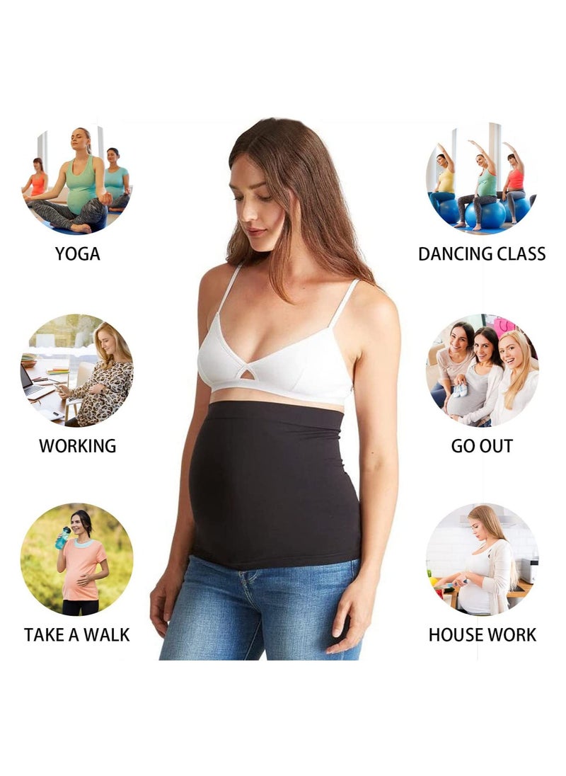 SYOSI 3 Pcs Womens Maternity Belly Band for Pregnancy Non-slip Silicone Stretch Pregnancy Support Belly Belt Bands Seamless Stretch Belly Belt Support for All Stage of Pregnancy Size M  - Image 4