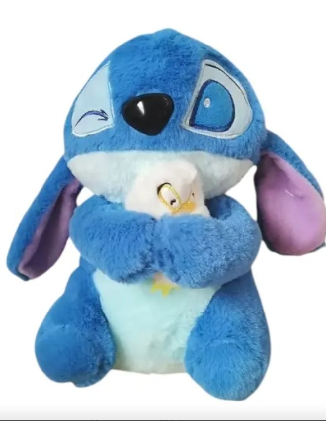 ستيتش دمية ستيتش يحتضن البطة – لعبة محشوة ناعمة جدًا 25–30 سم | دمية لطيفة للهدية والديكور ولمسات الدفء - Image 5