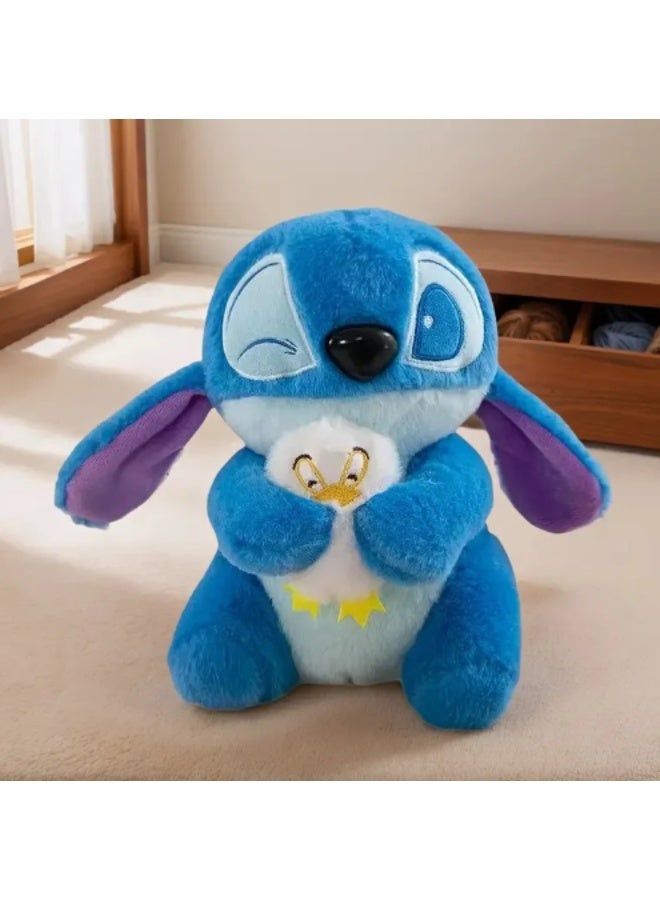 ستيتش دمية ستيتش يحتضن البطة – لعبة محشوة ناعمة جدًا 25–30 سم | دمية لطيفة للهدية والديكور ولمسات الدفء - Image 4