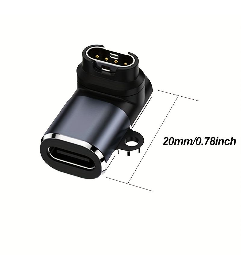 2PCS Metal USB-C Smartwatch Charging Adapter For Fenix 8 7 6 Forerunner 955 965 - Image 2