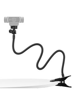 72cm/28in Webcam Stand Flexible Desk Mount Bracket with 1/4 Inch Screw 1kg Load Capacity for Web Camera C930e/C930/C920/C922x/C922/C925e/C615 for Smartphone Small LED Video Light