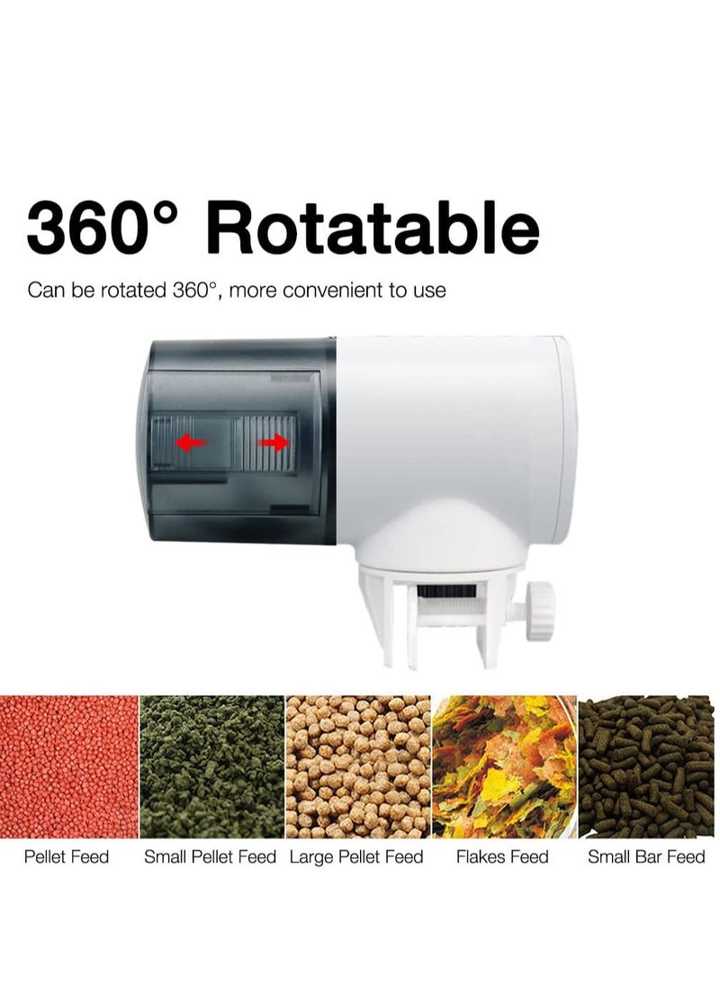 Generic - Automatic Fish Feeder for Aquarium, Auto Fish Food Dispenser, Rechargeable for Fish Tank Vacation Fish Feeder Timer - Image 1