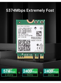 XICEN AX210NGW Wi-Fi 6E Card Bluetooth 5.3 Tri-Band 5400Mbps to 6GHz Network Adapter 802.11AX MU-MIMO Wireless Module Expand for Laptop, Support Windows 10/11 64bit, M.2/NGFF  - Image 4