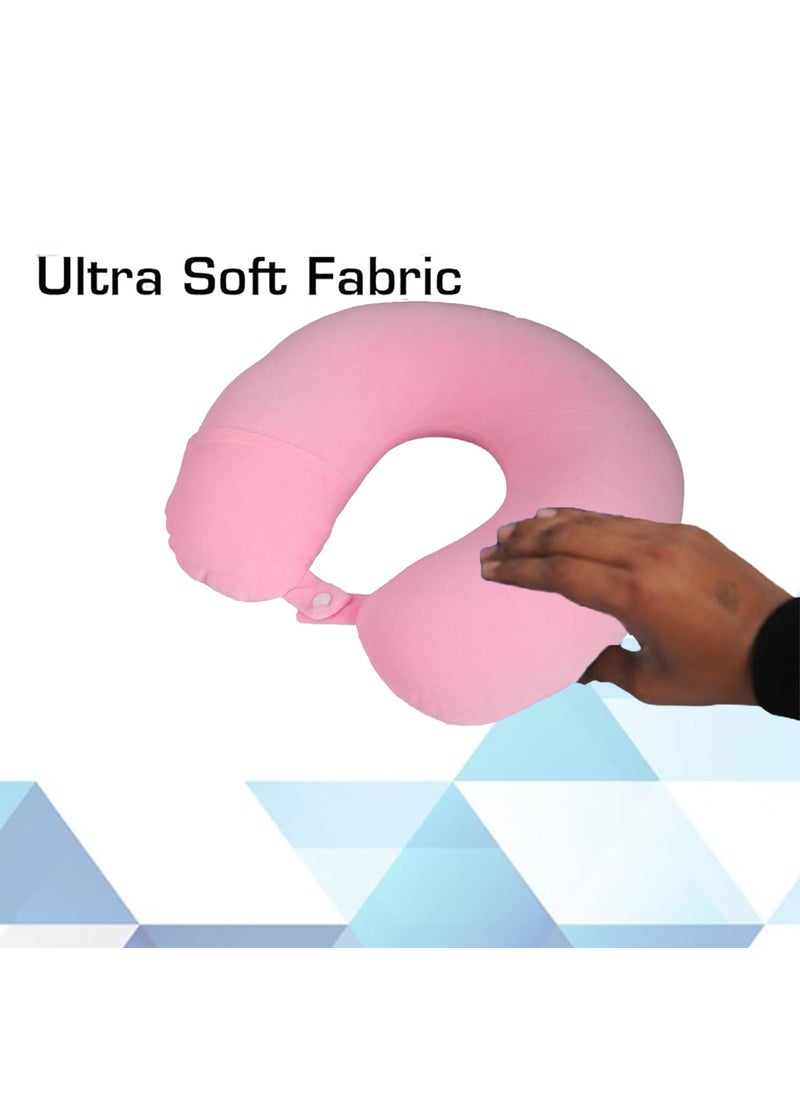 Ashtron Ashtron Travel Neck Pillow and Eye Mask and Earphone Case Travel Essential Pain Relief Support for Car Air Cushions Pillows Pillow for Neck Pain Relief  - Image 4
