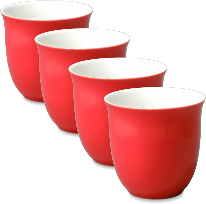 ForLife FORLIFE Japanese Teacup Set of 4 65 oz Red  - Image 1