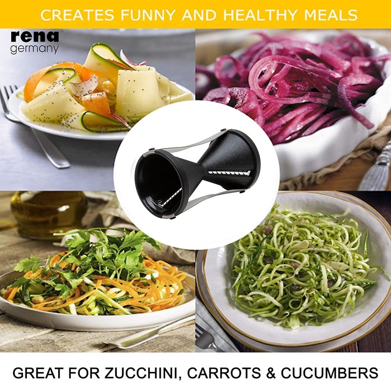 rena germany Rena Germany Vegetable Spiralizer Zucchini NoodlesZoodles Maker Stainless Steel Vegetable Spaghetti Maker  - Image 3