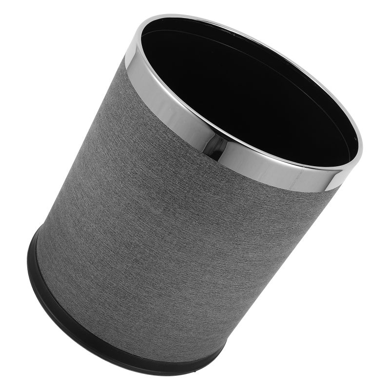 Retro Style Trash Can Bathroom Trash Can Hotel Trash Can KTV Trash Bin Home Round Trash Can Garbage Can Office Kitchen Garbage Can - Image 5