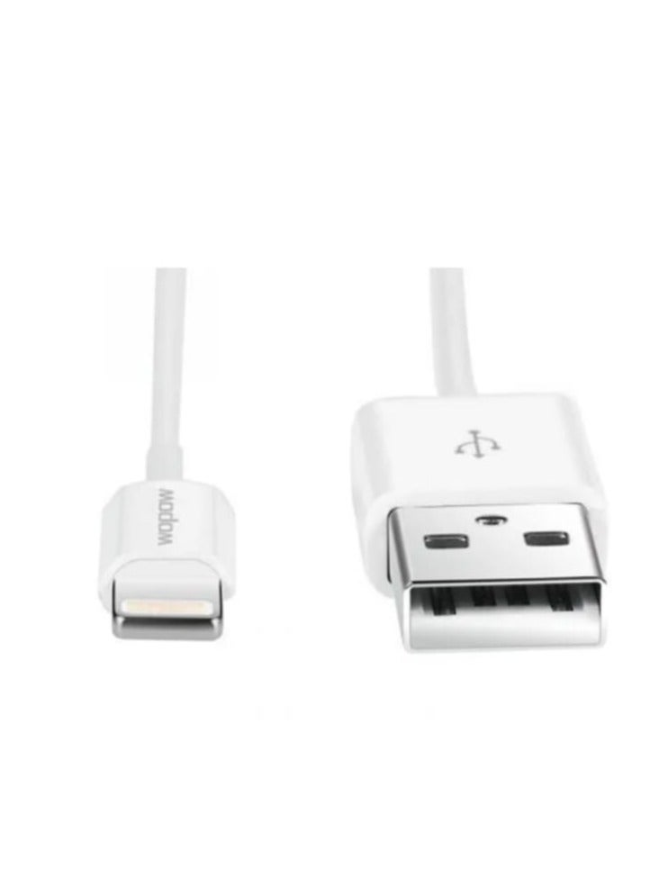 وبو كابلUSB سريع الشحن لهواتف أبل أبيض - Image 2