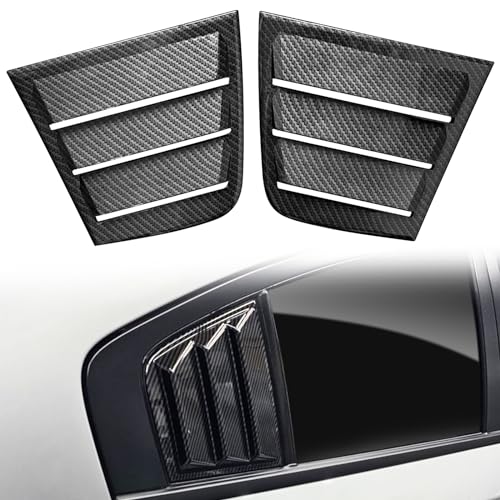TENGBASE for Dodge Charger 2011-2023 2024 Side Window Shades Cover Blinds, Dodge Charger Window Louver ABS Carbon Fiber (2Pack) - Image 1