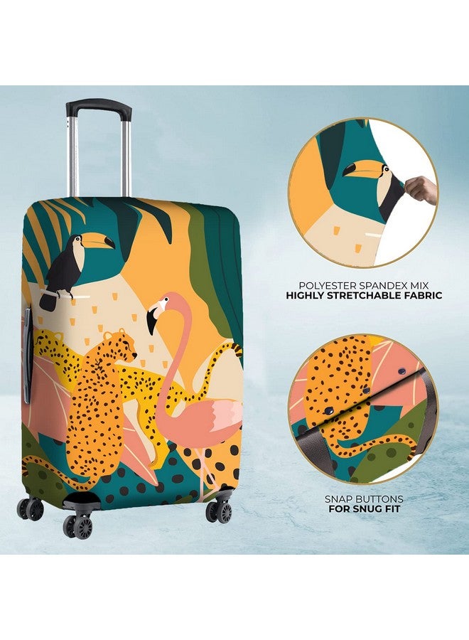 Nasher Miles Polyester 55 cm (20 Inch) Small Protective Luggage Cover - Leopord Design - Image 4