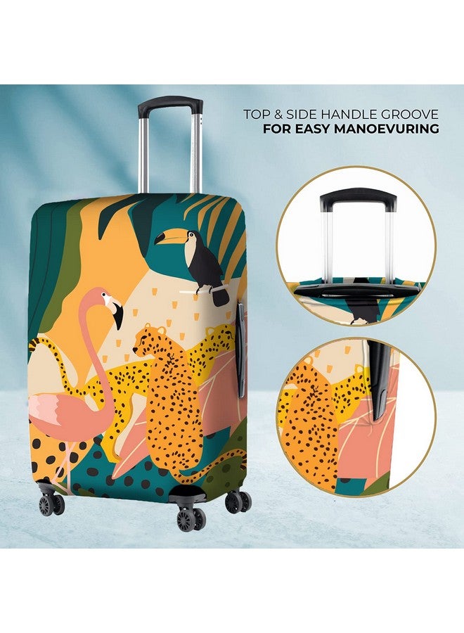 Nasher Miles Polyester 55 cm (20 Inch) Small Protective Luggage Cover - Leopord Design - Image 5