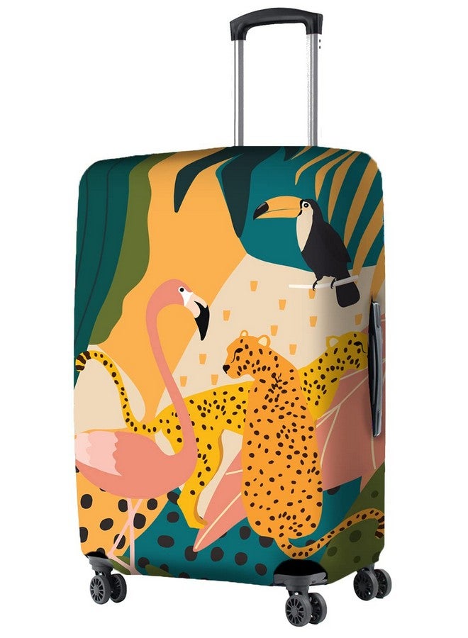 Nasher Miles Polyester 55 cm (20 Inch) Small Protective Luggage Cover - Leopord Design - Image 1