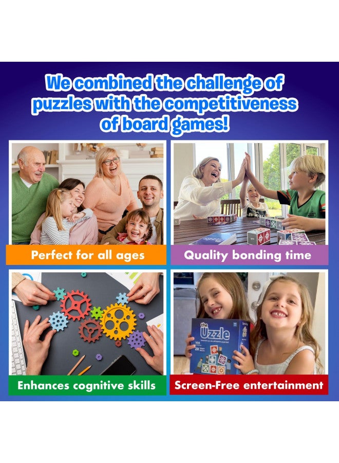 The Uzzle The Uzzle 3.0 Board Game, Family Board Games for Children & Adults, Block Puzzle Games for Ages 4+  - Image 2