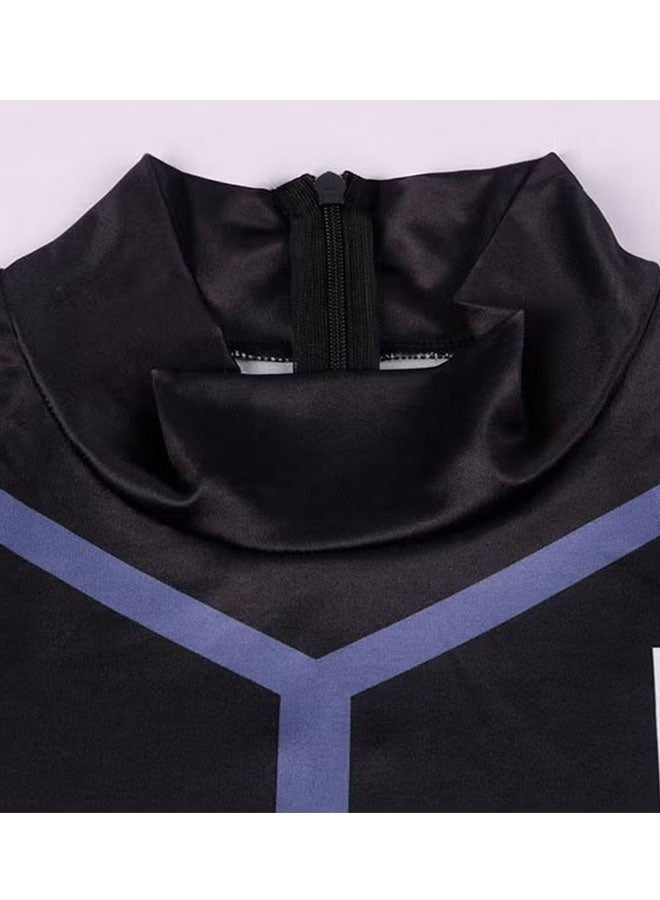 Halamodo Blue Lock Anime Isagi Yoichi No.11 Basketball Jersey Set, Full Uniform with Onesie, Top & Shorts, Cosplay Costume for Men & Women, Double-Sided Print, Blue/Black, M - Image 5