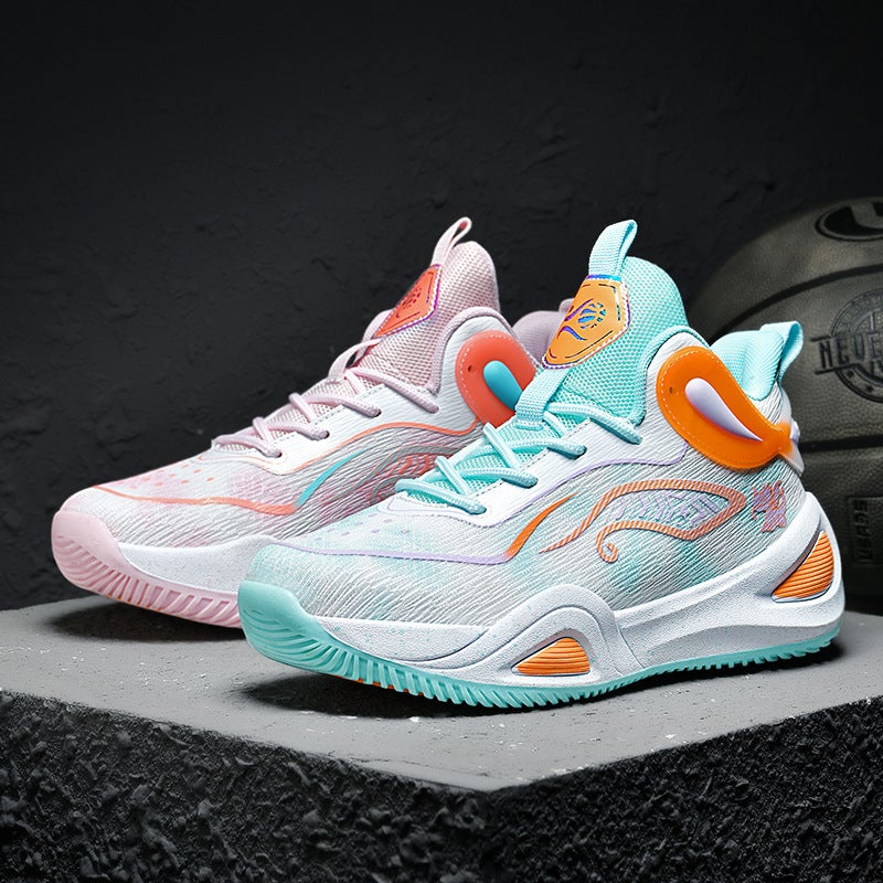 Yuanyang 6 Kidsren'S Primary And Secondary School Students 7 Basketball Shoes 8 Boys 9 Sports Shoes Cement Floor Practical 15-Year-Old Youth Sneakers - Image 2