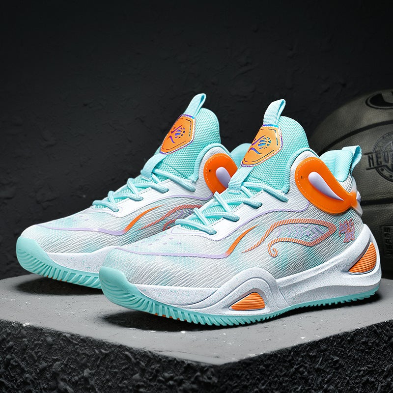 Yuanyang 6 Kidsren'S Primary And Secondary School Students 7 Basketball Shoes 8 Boys 9 Sports Shoes Cement Floor Practical 15-Year-Old Youth Sneakers - Image 4