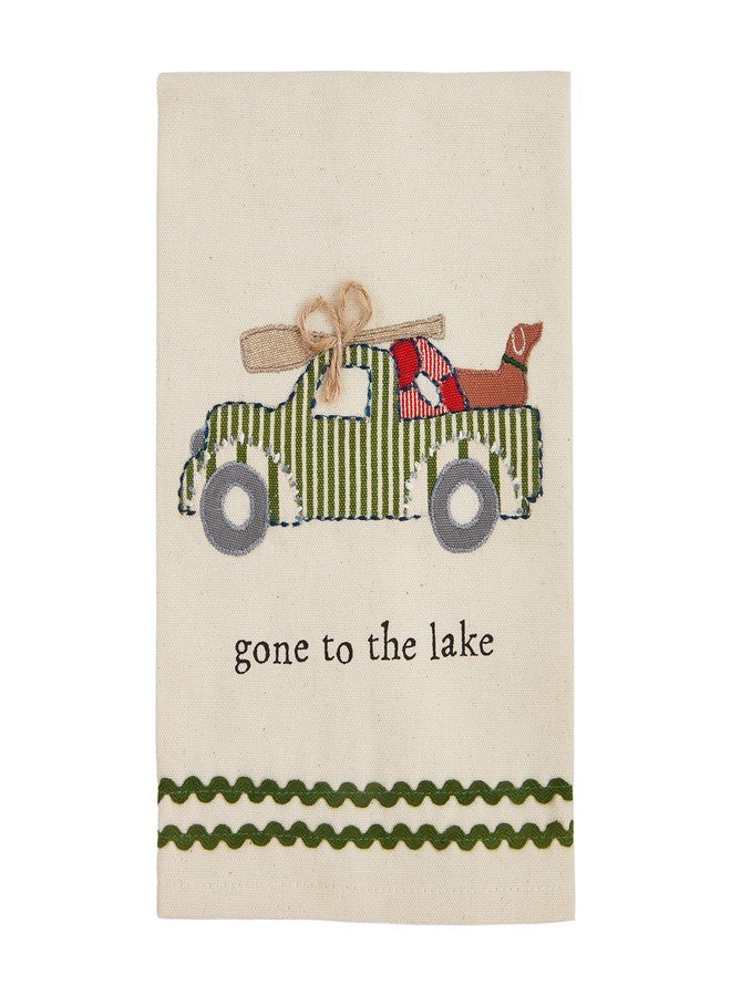 Mud Pie Gone to Lake Applique Towel; 21" x 14" - Image 1