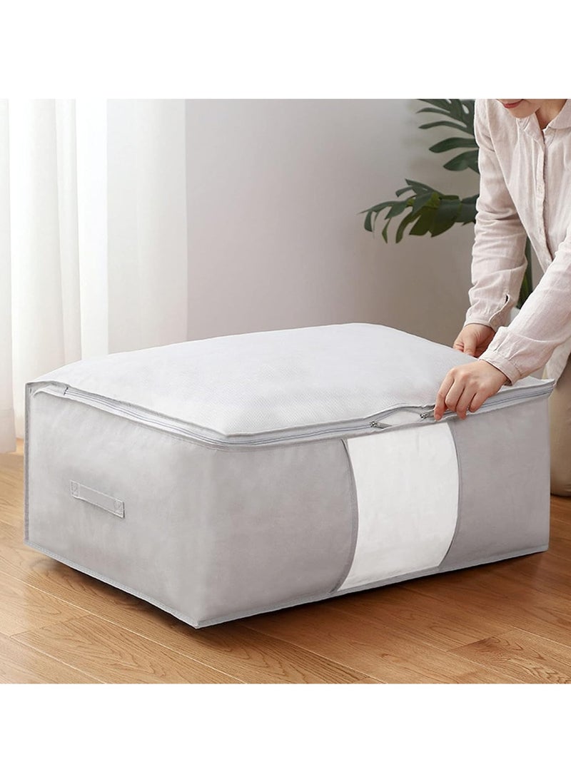 Generic 5 Pack 70x50cm Large Storage Bags, 90L Clothes Storage Organizers Storage Containers Thick Fabric for Blanket Comforter Clothing Bedding  - Image 4