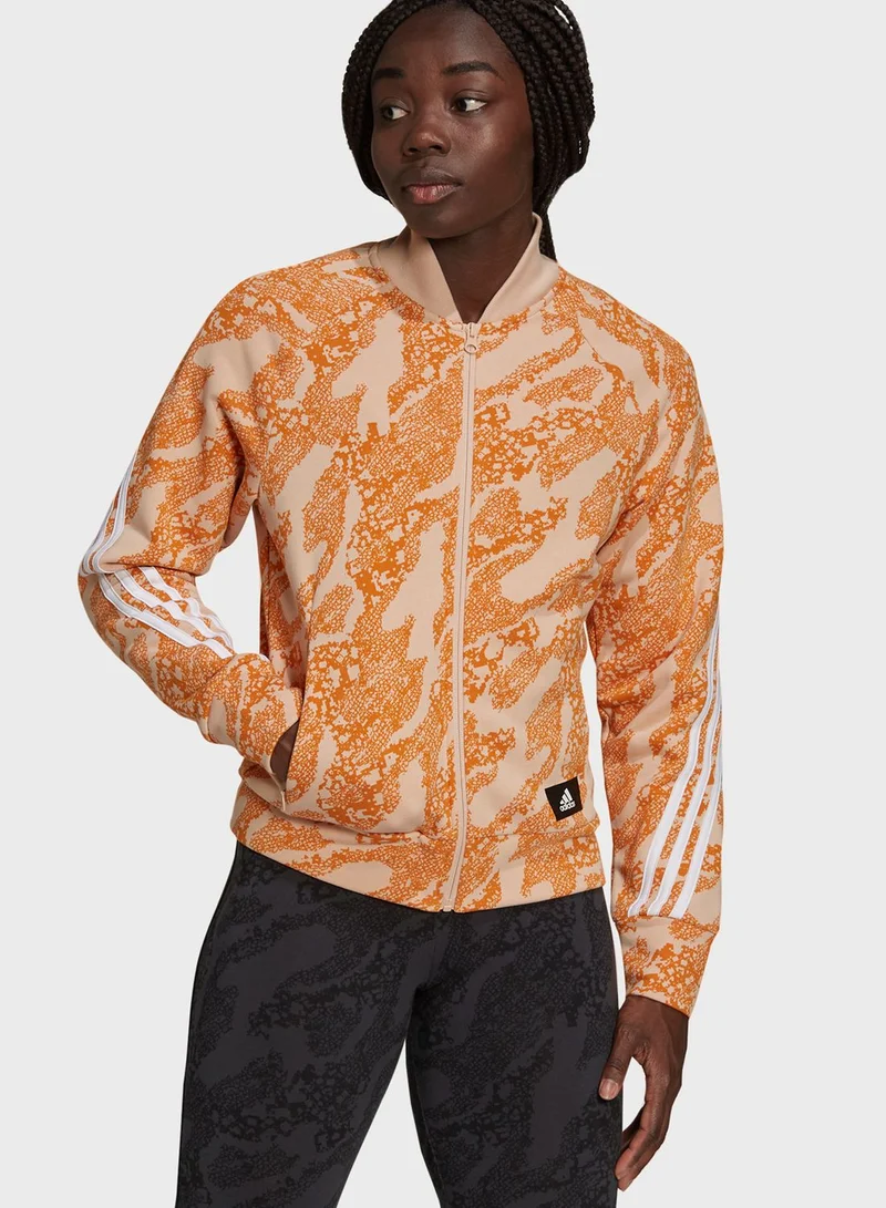 Adidas Future Icon Animal Print Track Jacket