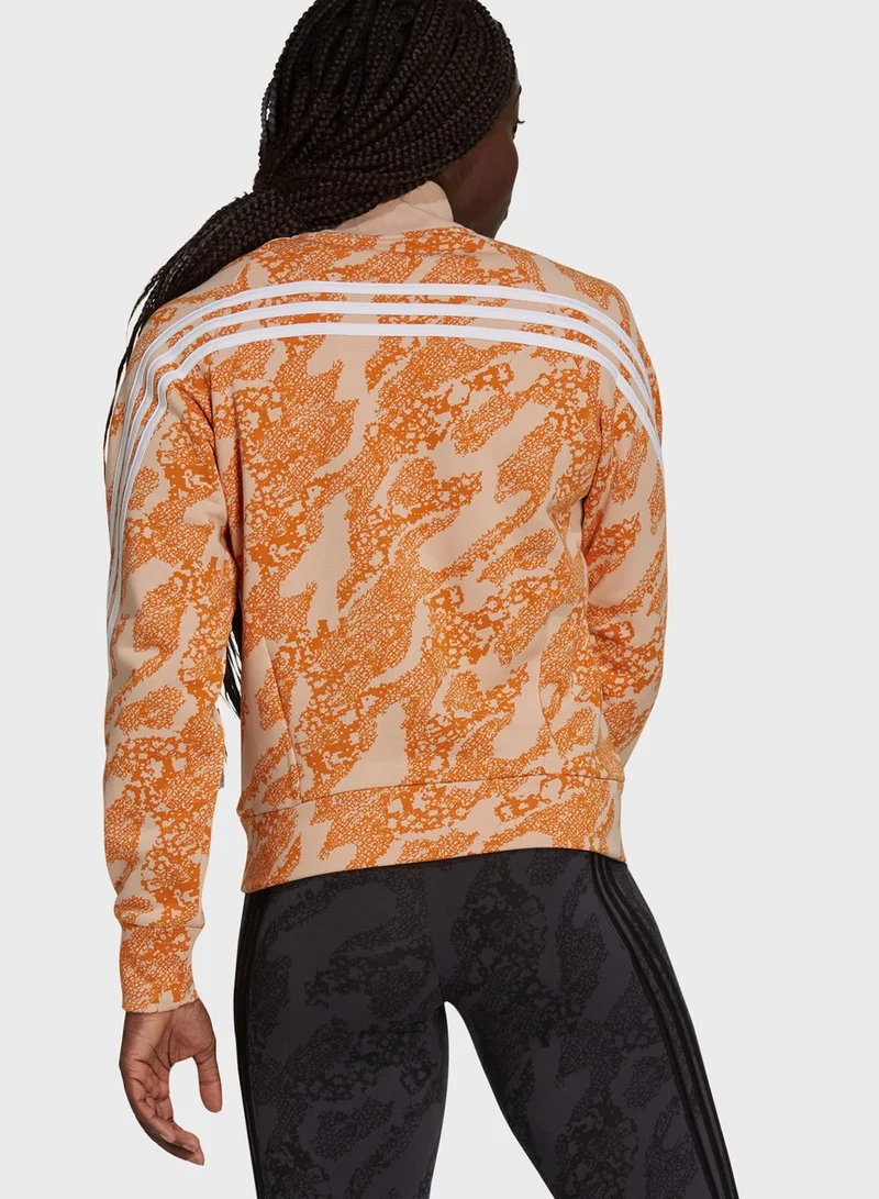 Adidas Future Icon Animal Print Track Jacket