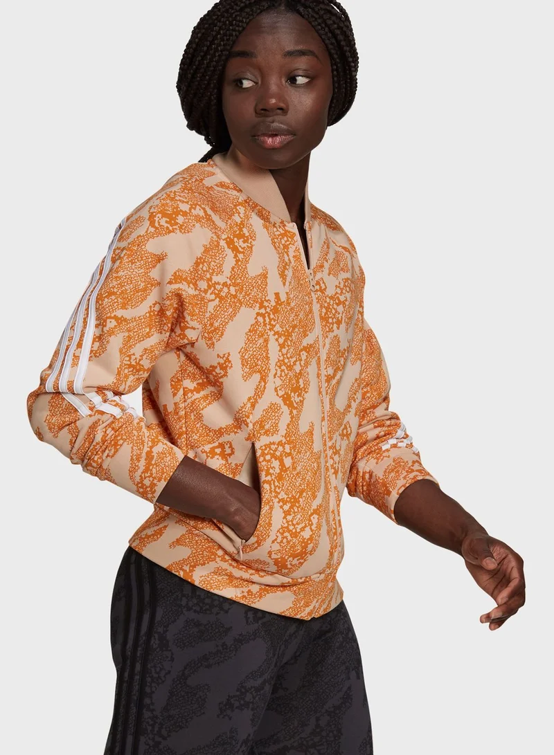 Adidas Future Icon Animal Print Track Jacket