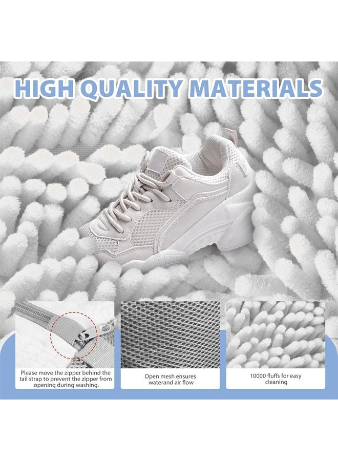 Hihonor Shoe Cleaning Bag, Shoe Washing Bag for Washing Machine and Dryer, Sneaker Washing Bag for 360° Cleaning White Shoes, Reusable, Suitable for Most Shoes and Sizes (White, 2 PCS) - Image 4