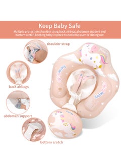 SwimBoBo Baby Swimming Float Baby Swimming Ring Toddler Swimming Vest Children Waist Float Ring Inflatable Baby Float with Canopy Baby Swimming Ring Swimming Lap For Toddlers Swim Trainer (Pony)  - Image 3