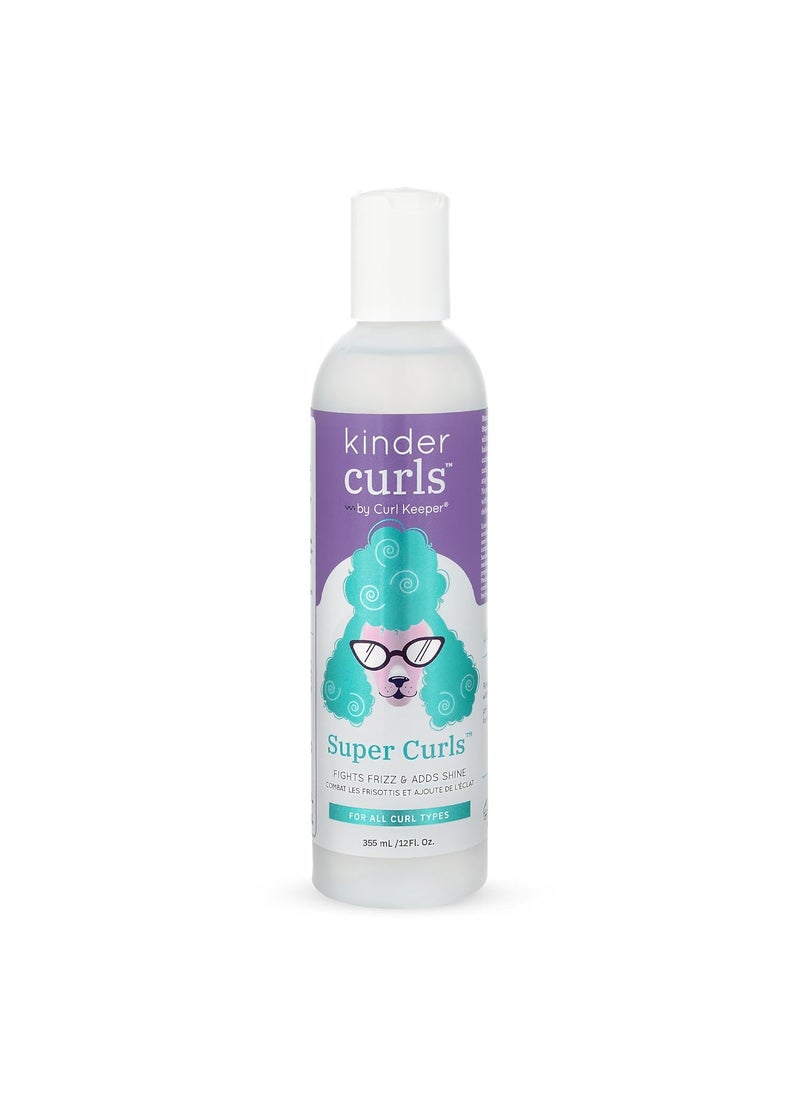 Curl Keeper Curl Keeper Kinder Curls Super Curls Styler  12oz355ml  Styling Cream for Kids  Fights Frizz and Adds Shine  WaterBased  HumidityEffective 