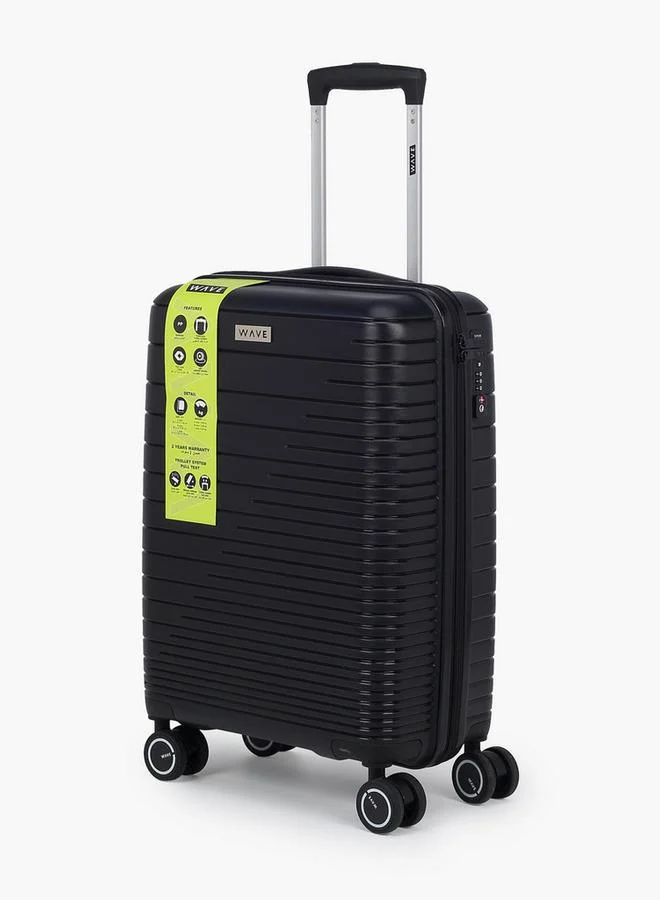 Wave Wave 3-Piece Hardcase Luggage Trolley Set With Lock
